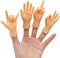 Tiny Hands Miniature Finger Puppets with Left and Right Hand, Party Favors, Educational, TikTok Toys, 8 Pieces (4 Mixed Style)